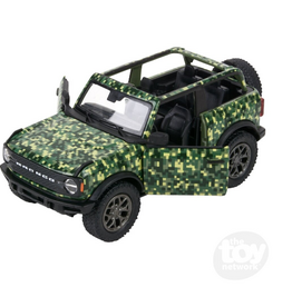 The toy network Die-cast 2022 Ford Bronco Open Top Jeep Camo (5"; Colors Vary; Sold Individually)