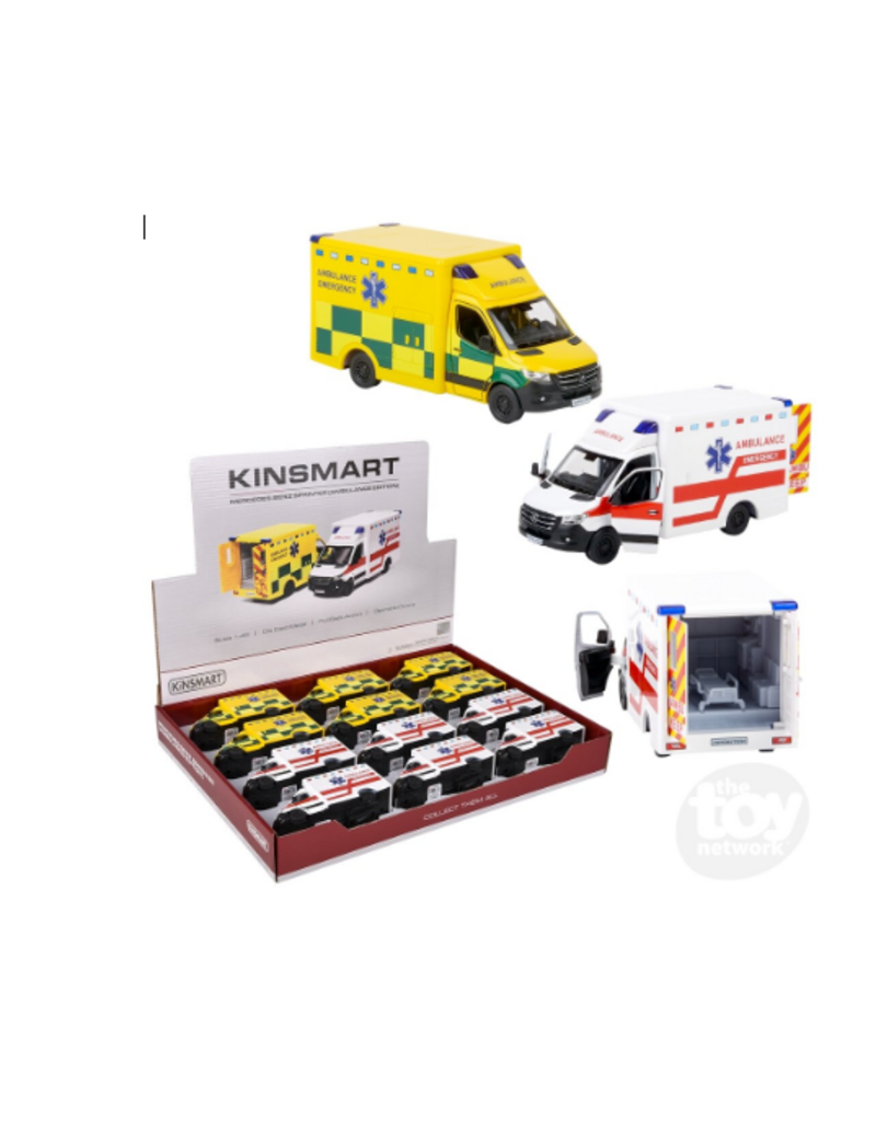 Toysmith Die-cast Mercedes-Benz Sprinter Ambulance ( 5"; Assorted Colors; Sold Individually)