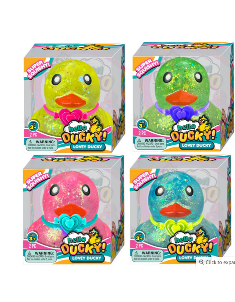 Jo's Dream Super Squishy Glitter Lovey Ducky (Assorted Colors; Sold Individually)