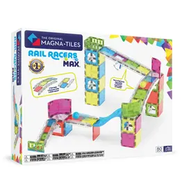 Magnatiles Magnetic Magna-Tiles Rail Racers Max (80 Piece Set)