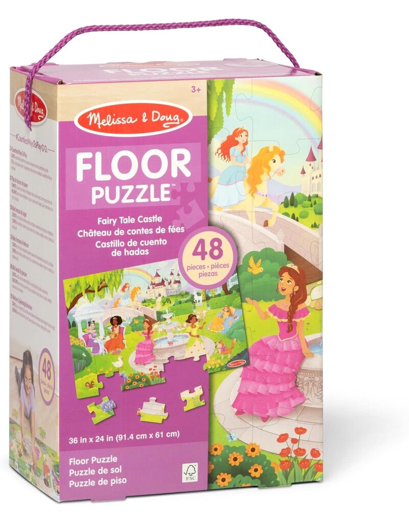 Melissa & Doug Puzzle Fairy Tale Castle Floor Puzzle - 48 Piece