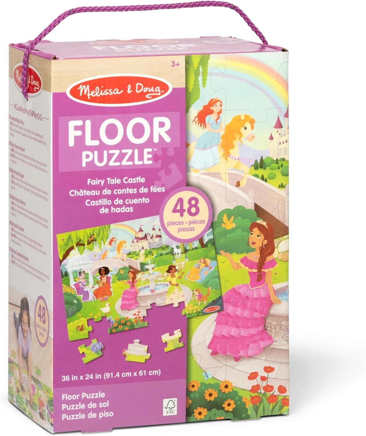 Puzzle Fairy Tale Castle Floor Puzzle (48 Pcs)