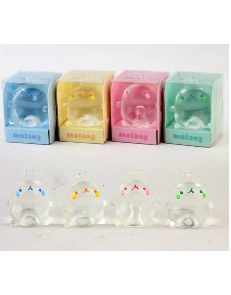 Sparkling Extras Fidget Molang Clear Mochi Squishy Assorted Color (color will vary) sold single
