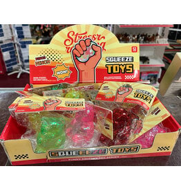 Cap Zone Teddy Bear Glitter Squish (Sold Individually, Colors Vary)