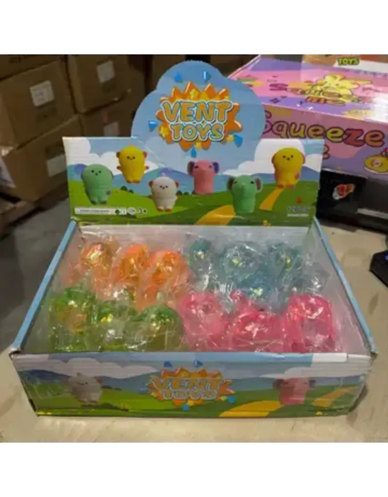 Cap Zone Glitter Baby Elephant Squish (Colors Vary, Sold Individually)