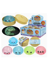 Cap Zone Neon  Pastel Glow in the Dark Jiggly Jelly Slime Dumpling ( Assorted Colors; Sold Individually)