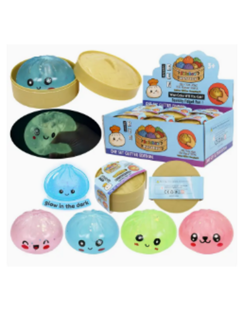 Cap Zone Neon  Pastel Glow in the Dark Jiggly Jelly Slime Dumpling ( Assorted Colors; Sold Individually)
