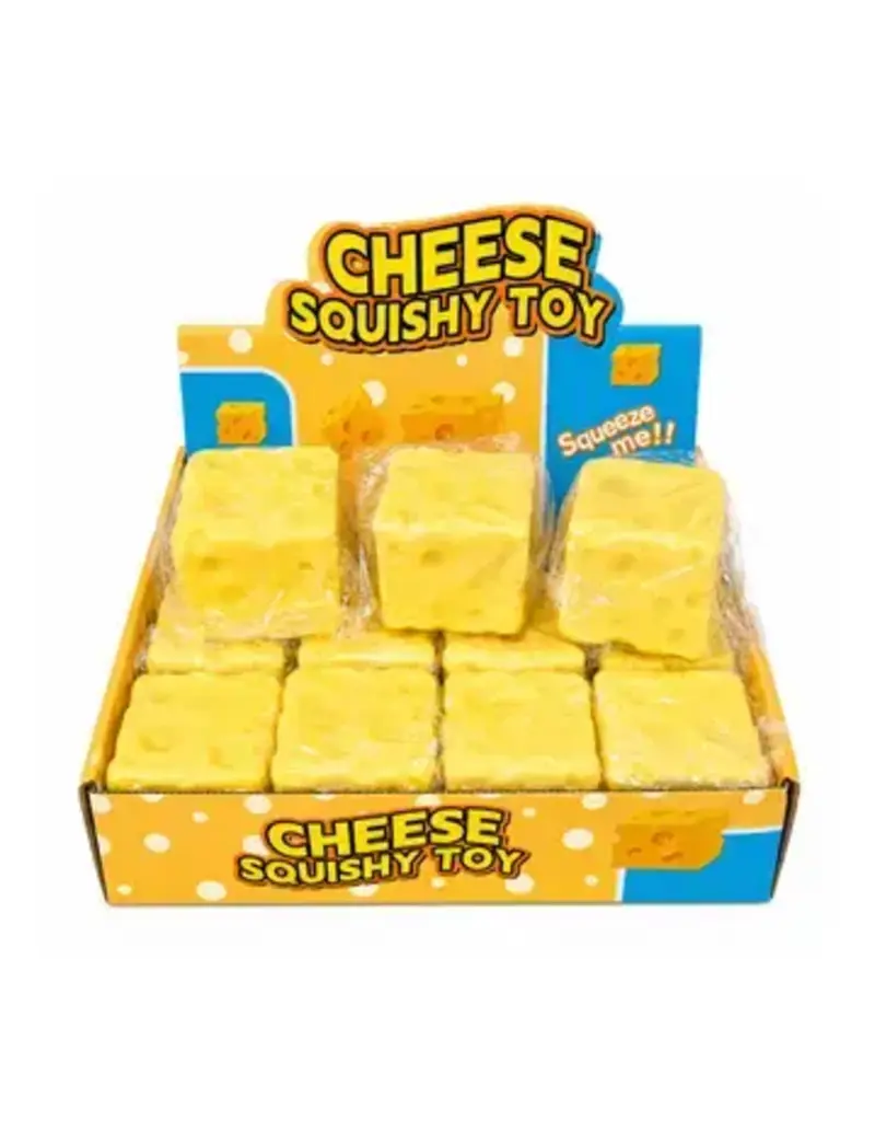 The American Gift Company Big Cheese Squishy Jumbo Sensory Squeeze Toy Includes One