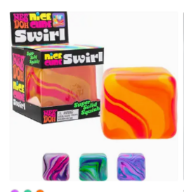 The American Gift Company No Upc Swirl Cube Squishy Assorted Color (color will vary) sold single