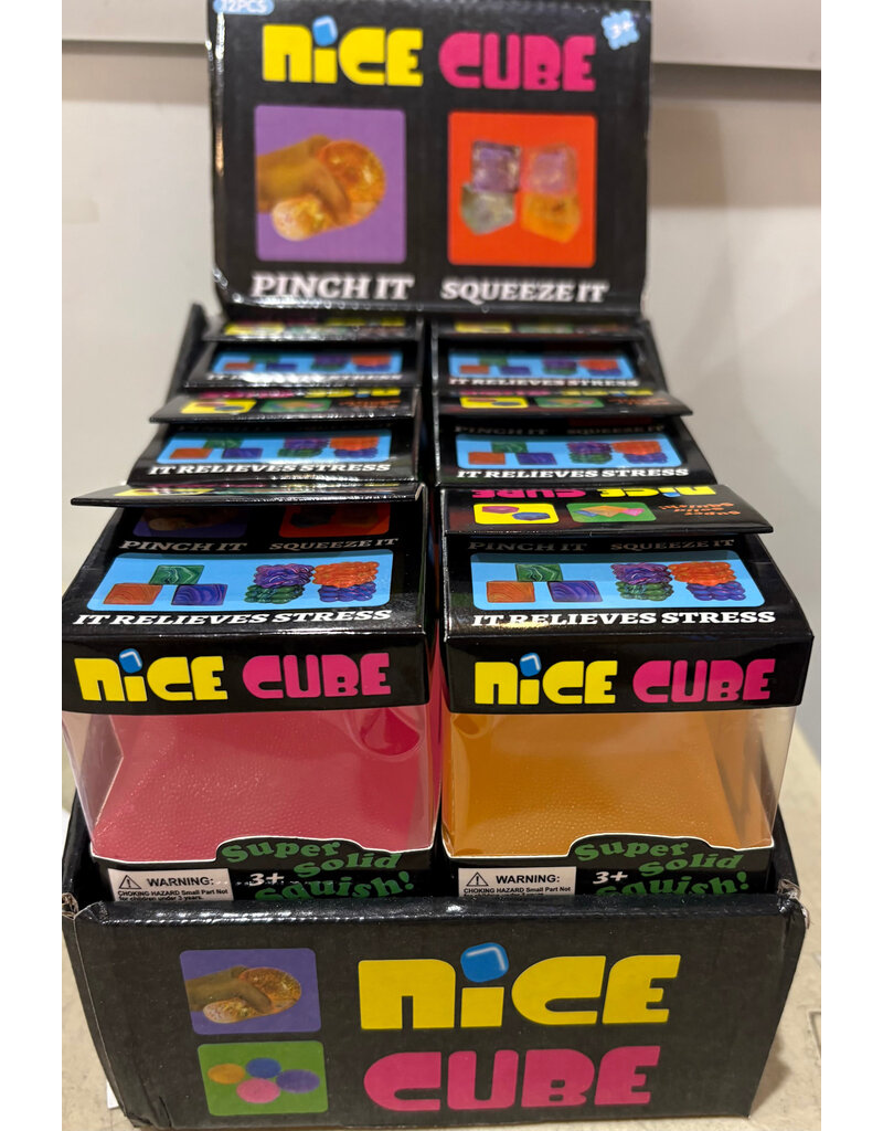 The American Gift Company NO UPC Super Solid Squish Pyramid Nice Cube ( Sold Individually; Assorted Colors)
