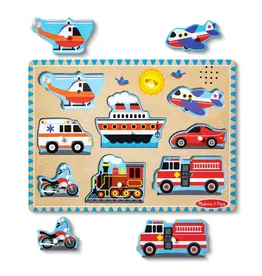 Melissa & Doug Sound Puzzle - Vehicles