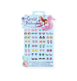 Creative Education (Great Pretenders) Jewelry Mermaid Stick-on Earrings