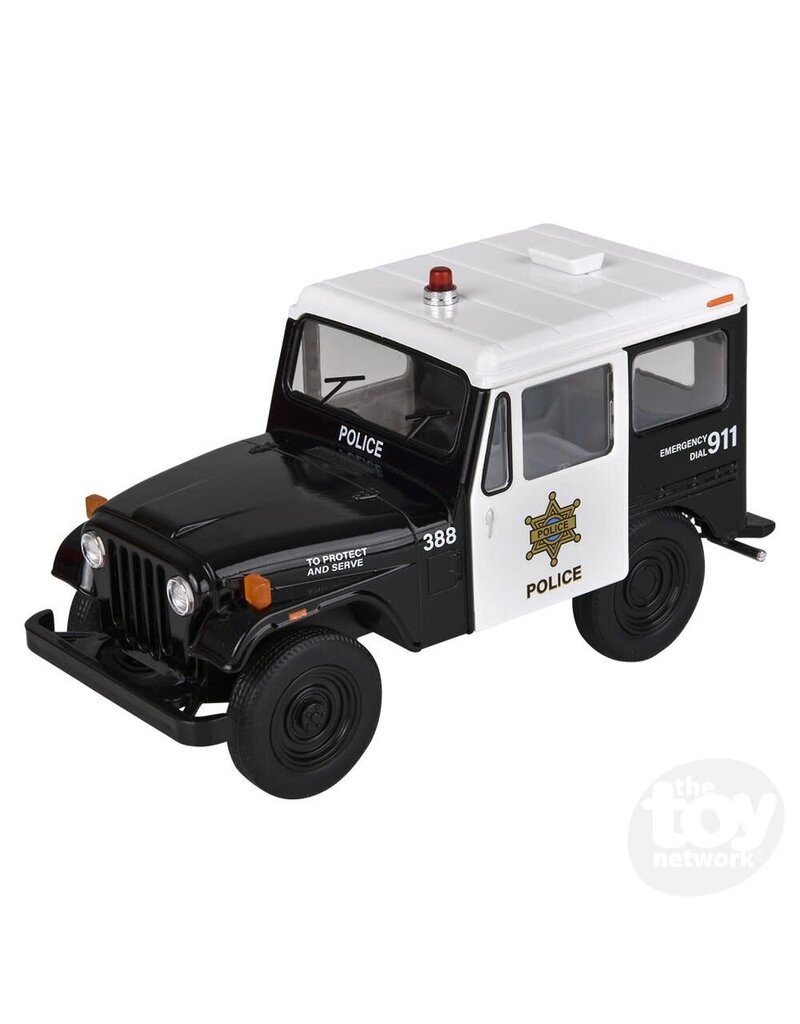 The toy network Die-Cast Jeep 1971 Jeep Wrangler Police Vehicle