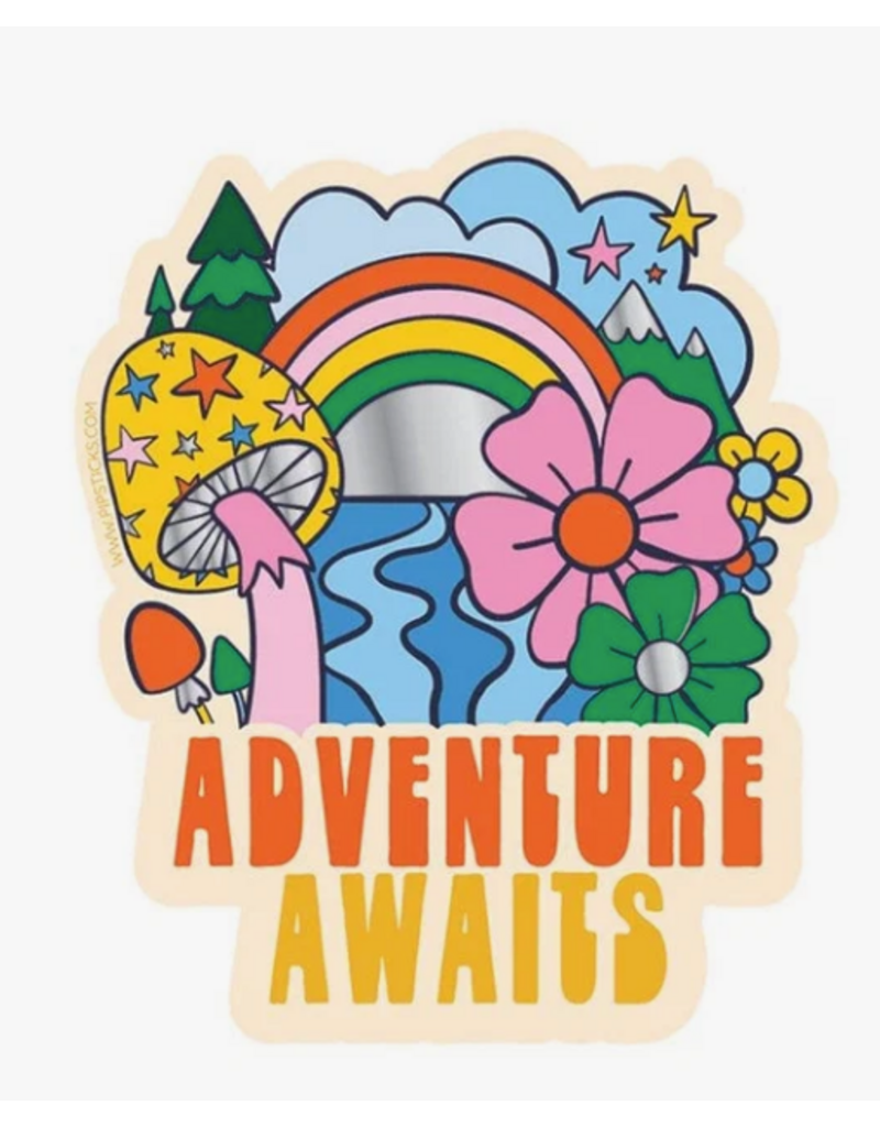 PIPSTICKS Adventure awaits sticker