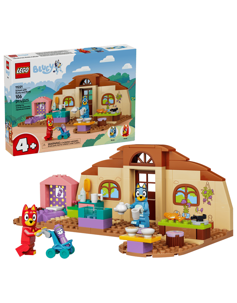 LEGO LEGO School with Rusty and Bluey