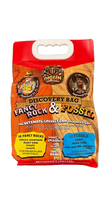 Discovery Bag - Fancy Rock and Fossils - Beginner's Special