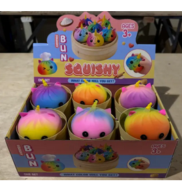Prime Optricals Squishy Mystery Rainbow Unicorn Dumpling Toy - sold single