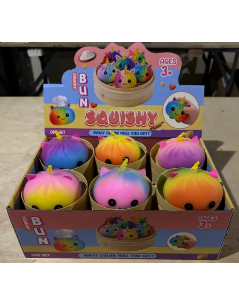 Prime Optricals Squishy Mystery Rainbow Unicorn Dumpling Toy - sold single