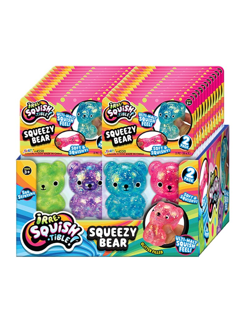Jo's Dream Squishy Bear 2 in pack Assorted color (colors will vary)