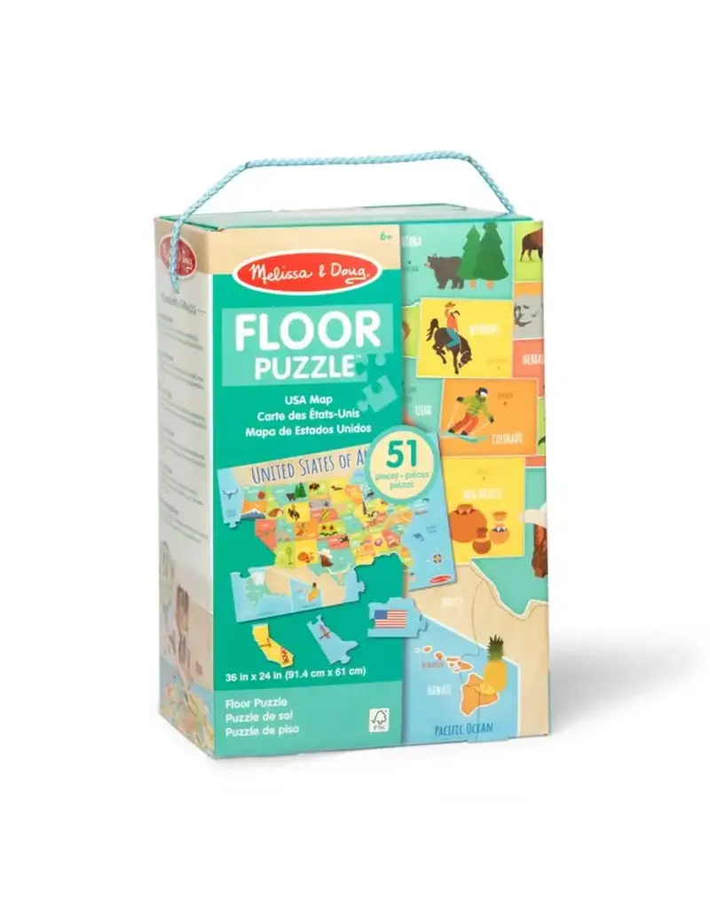 Melissa & Doug United States Map Floor Puzzle