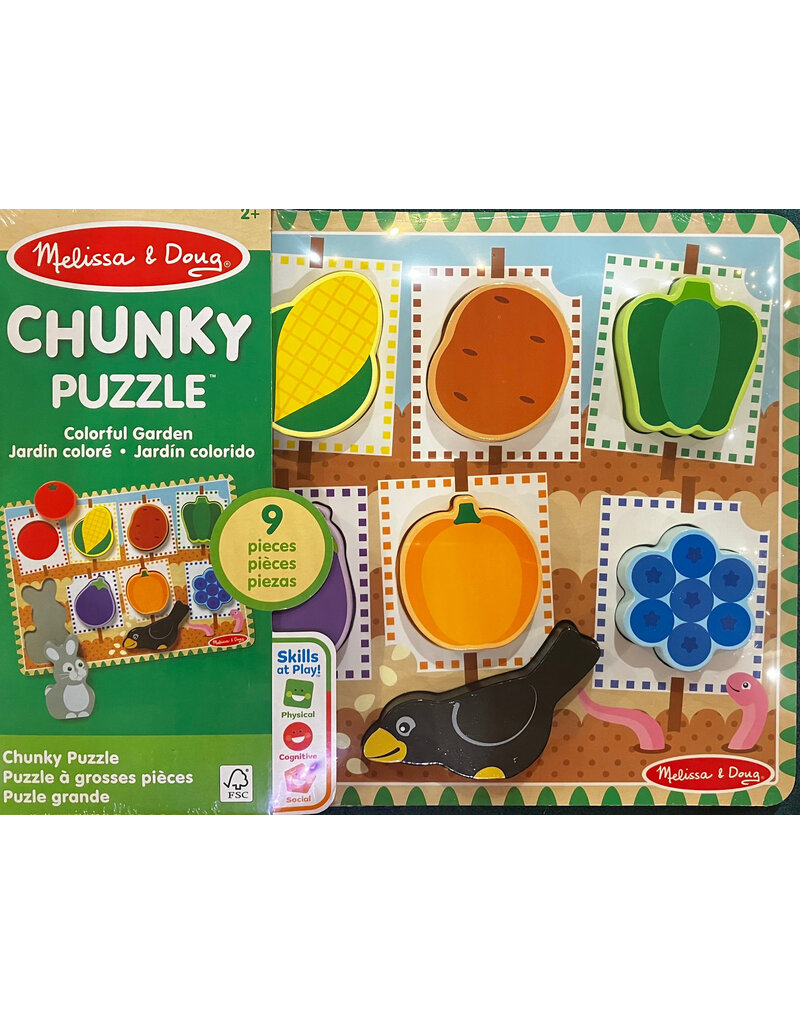 Melissa & Doug Puzzle Chunky Puzzle Colorful Garden