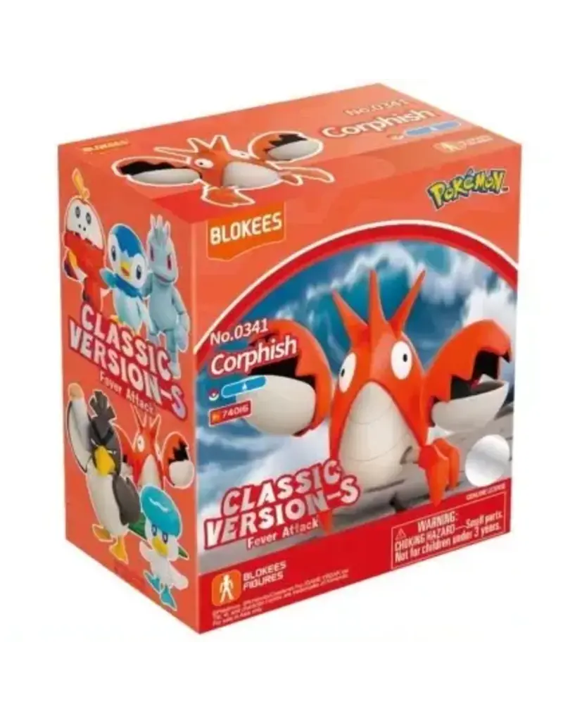Snack'd Blokees Pokemon Corphish Figure