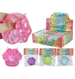 Cap Zone Pinch Family Kitty Cat Paw Squishy (Assorted Colors, Sold Seperately)
