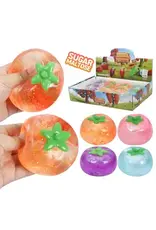 Cap Zone Squeeze Persimmon Glitter Squishy (Assorted Colors, Sold Individually)
