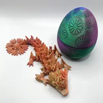 Mystery 3D Printed Sunflower Dragon Egg