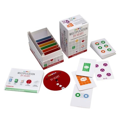 Multiplication by Heart Flash Cards