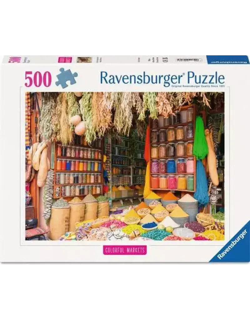 Ravensburger Puzzles 500pc Colorful Spices and Herbs Morocco