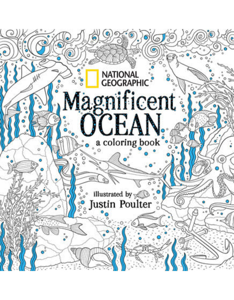 Penguin Random House LLC National Geographic Magnificent Ocean A Coloring Book