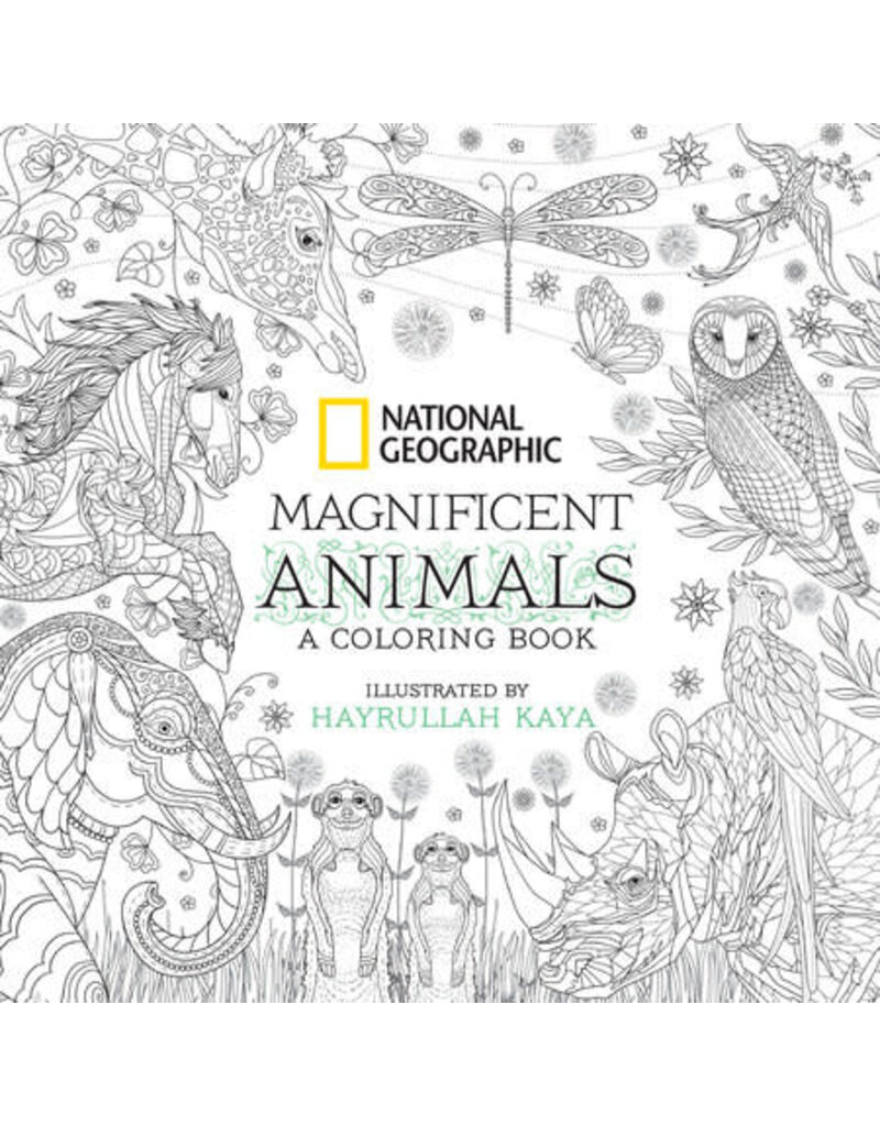Penguin Random House LLC National Geographic Magnificent Animals A Coloring Book