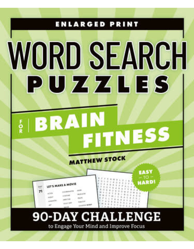 Penguin Random House LLC Word Search Puzzles for Brain Fitness - 90 Day Challenge