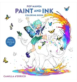Penguin Random House LLC Pop Manga Paint and Ink Coloring Book