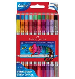 Faber-Castell Double Ended Felt Tip Glitter Pens (20 Count)