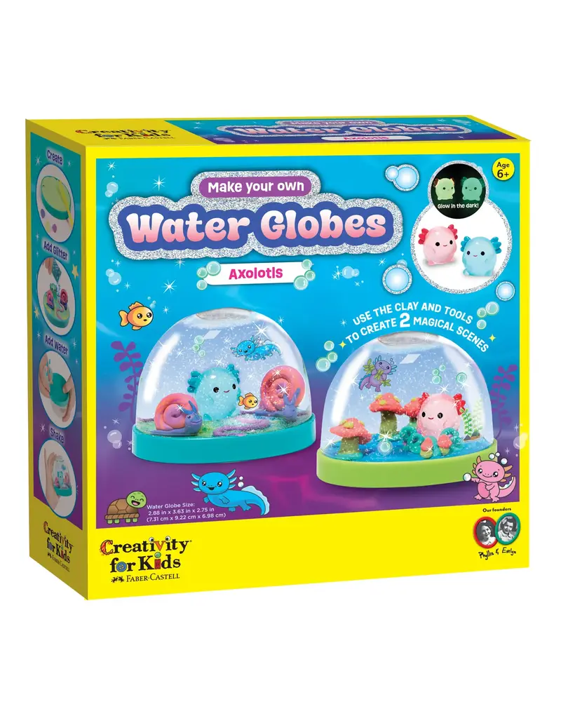 Creativity for Kids Craft Kit Make Your Own Water Globes Axolotls