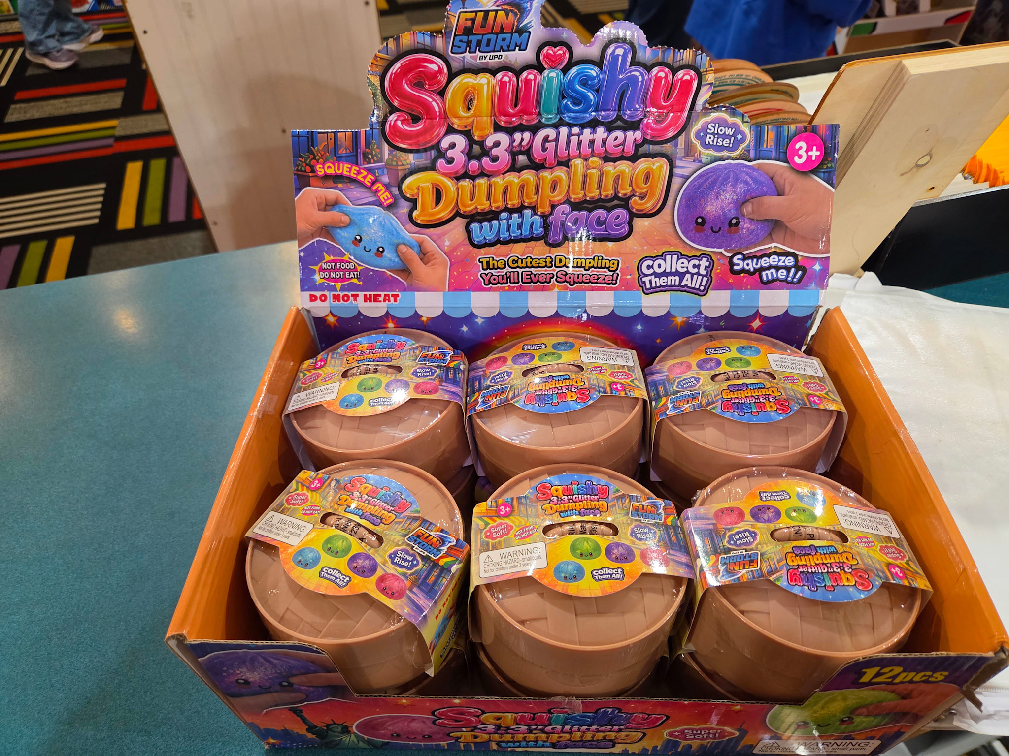 Squishy Glitter Dumpling (Assorted Colors, Sold Individually)