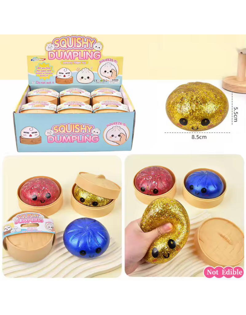 Prime Opticals Squishy Dumpling Sensory Fidget Toy (Assorted Colors, Sold Individually)