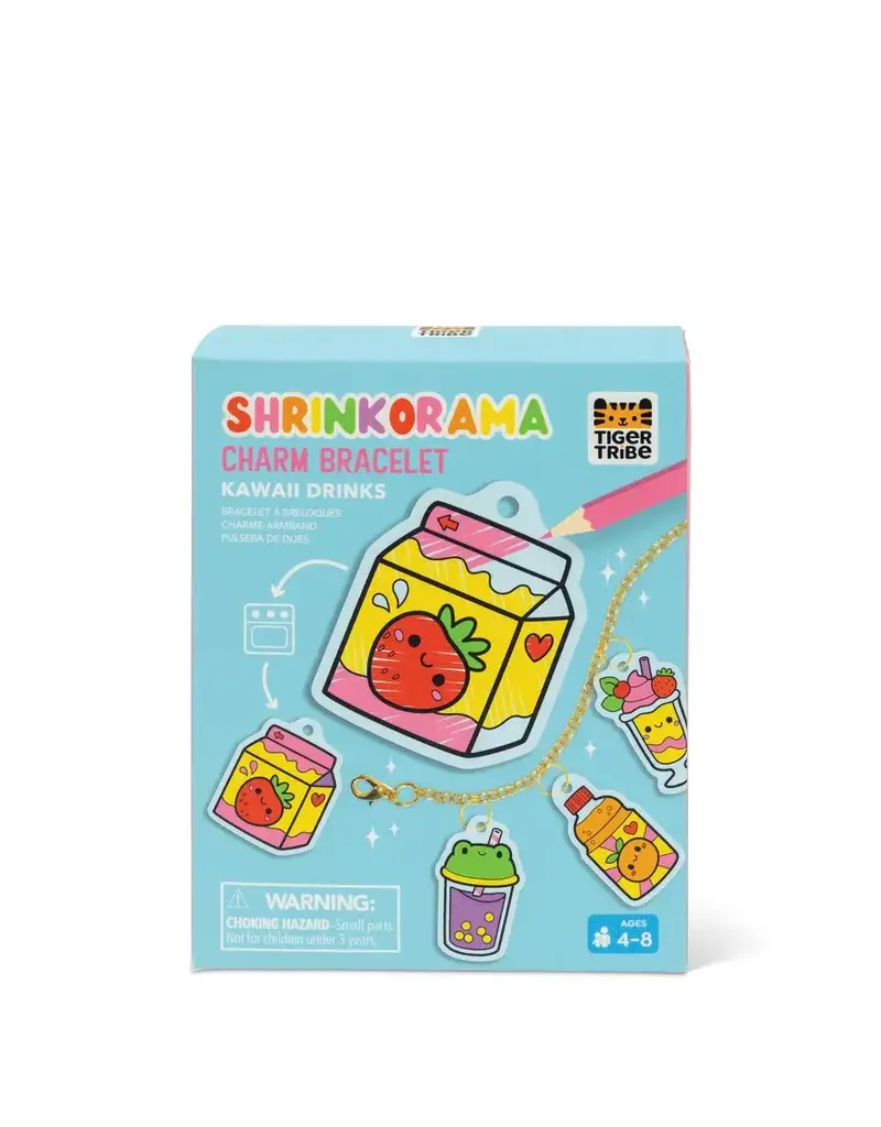 Tiger Tribe Shrinkorama - Charm Bracelet - Kawaii Drinks