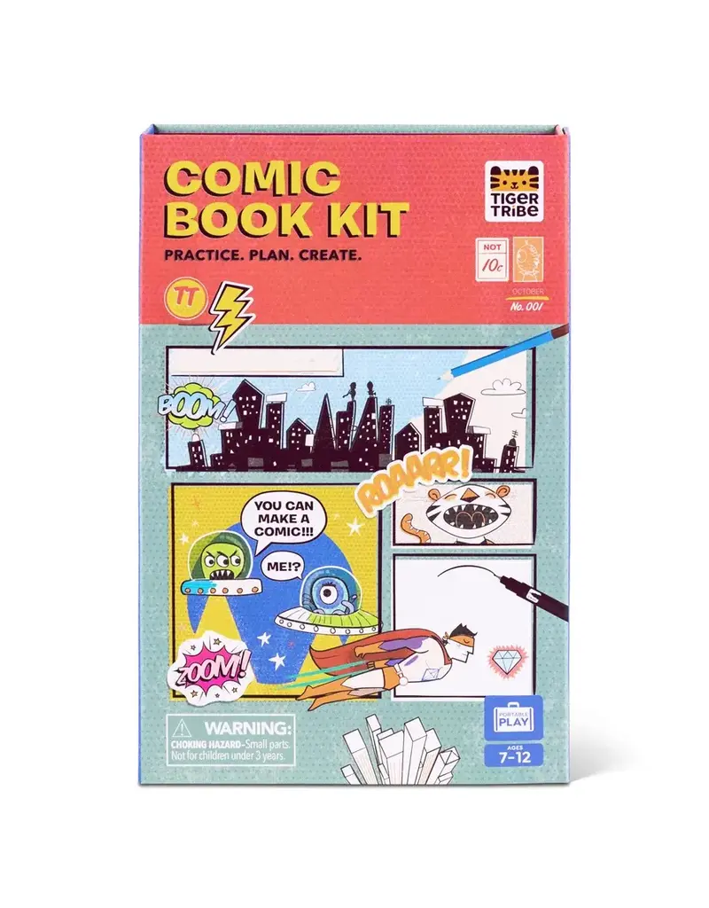 Tiger Tribe Artistic Tiger Tribe Comic Book Kit - Practice. Plan. Create