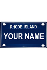 Voorco Designs RI Mini License Plate 4" x 2.25" - Amanda