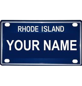 Voorco Designs RI Mini License Plate 4" x 2.25" - Amanda