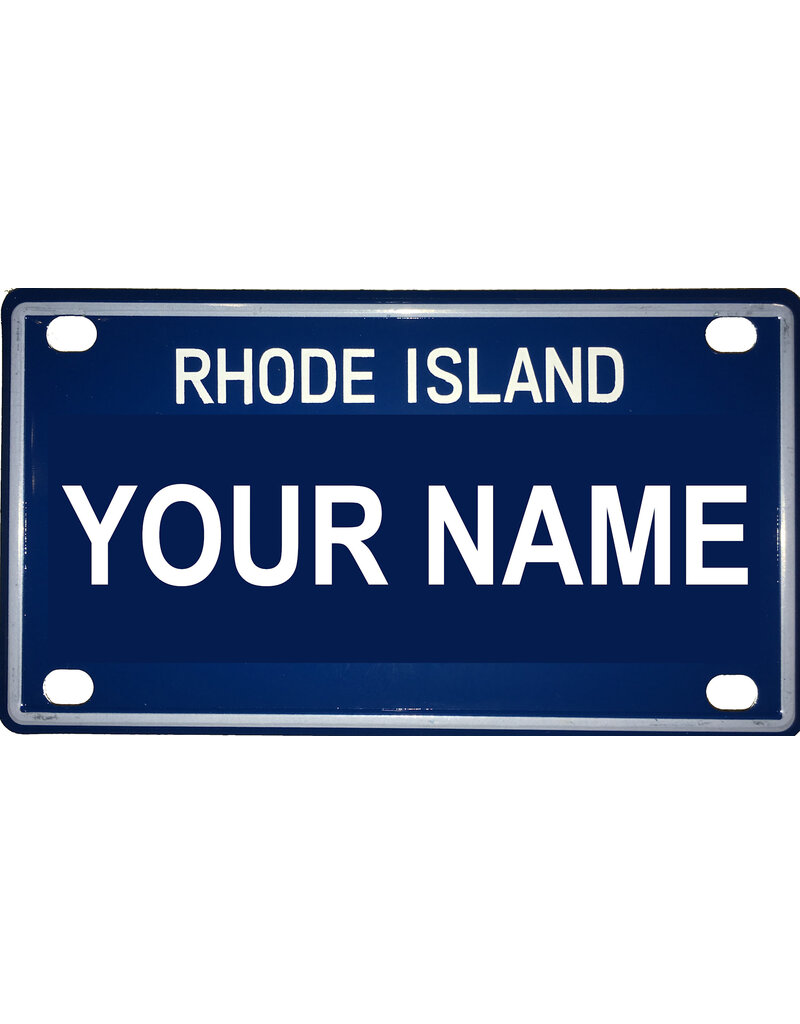 Voorco Designs RI Mini License Plate 4" x 2.25" - Amanda