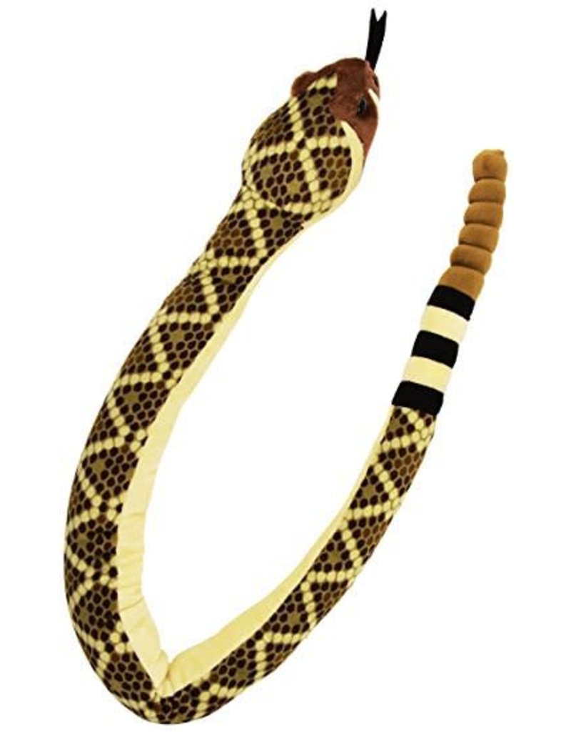 Wild Republic Plush Snake Big Head Western Diamondback (70")