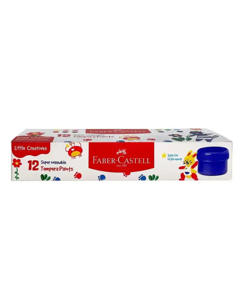 Faber-Castell Little Creatives Super Washable Tempera Paints 12 count