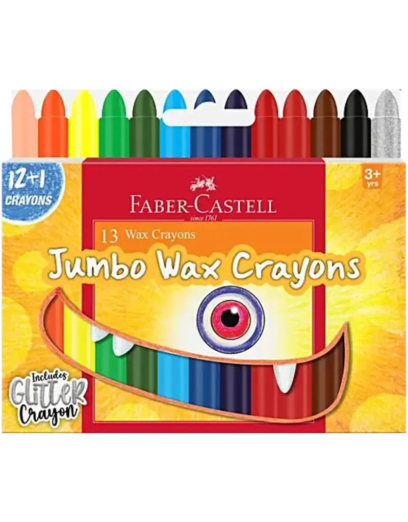 Faber-Castell Art Supplies Jumbo Wax Crayons (13)