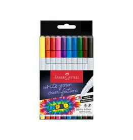 Faber-Castell Grip Boldpen Felt Tip Markers 10 Ct Set