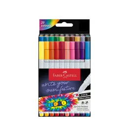 Faber-Castell Grip Boldpen Felt Tip Marker Set 20 Ct