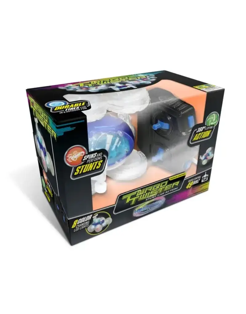 Mindscope Products Turbo Twisters Stunt RC Car (Blue)